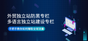 外贸独立站防黑+多语言独立站建设，手把手教你如何赚取全球流量-暗冰资源网